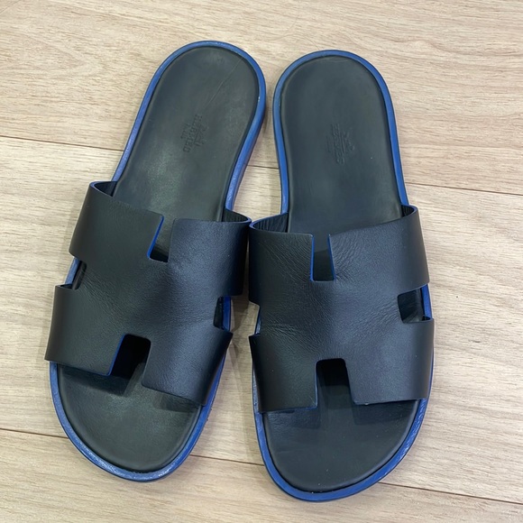 Hermes Other - Men’s Hermés Izmir Leather Authentic Sandals/Slides - Men’s Size UK 9/US 10